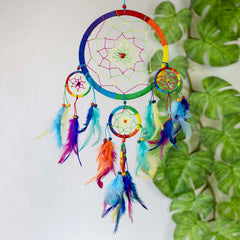 Large Bright Rainbow Dreamcatcher