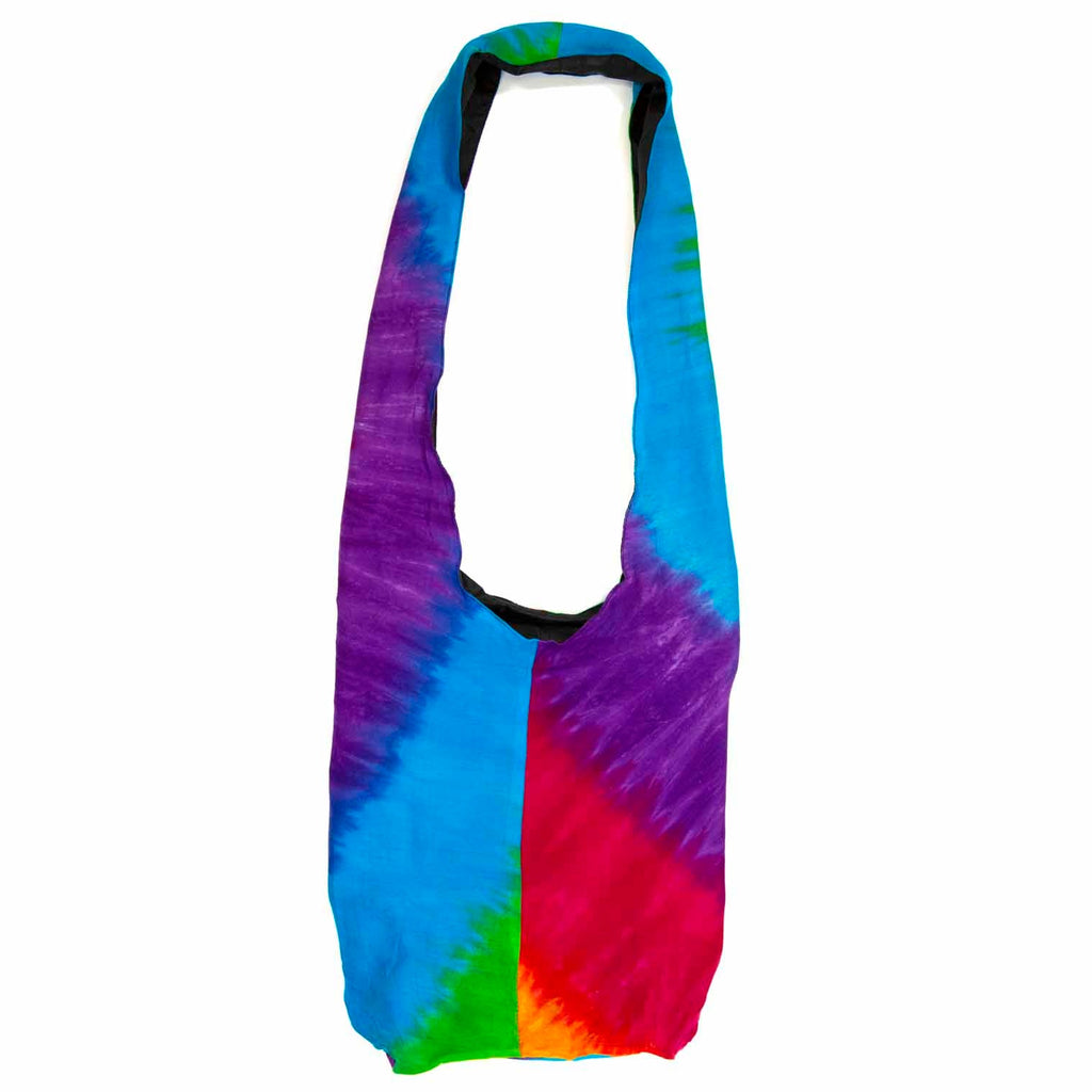 Rainbow Tie Dye Shoulder Bag-Siesta Crafts