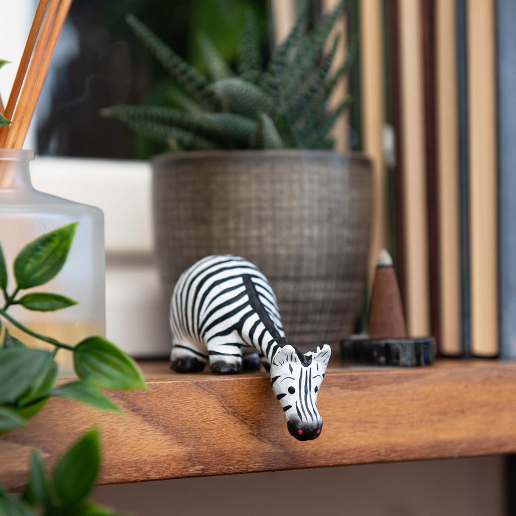 Cartoon Shelf Zebra-Siesta Crafts