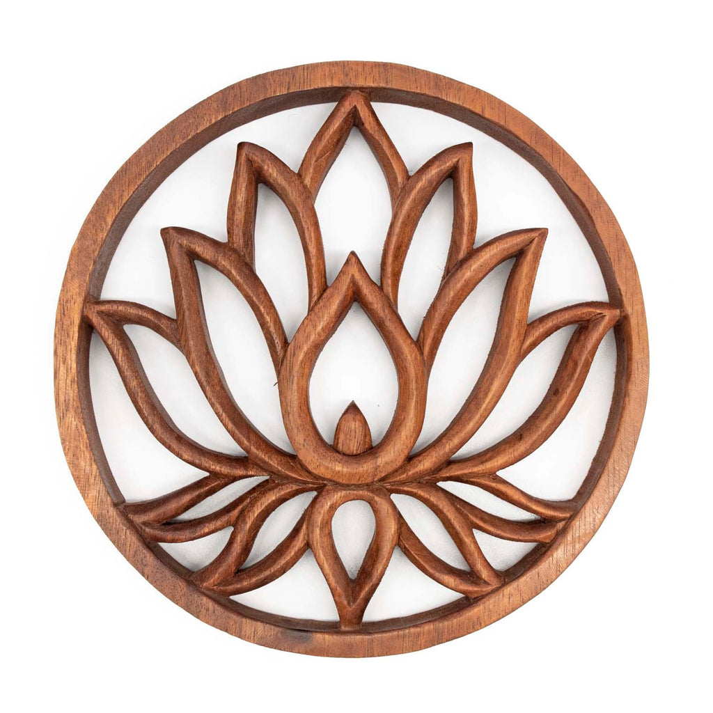 Ornate Lotus Plaque-Siesta Crafts