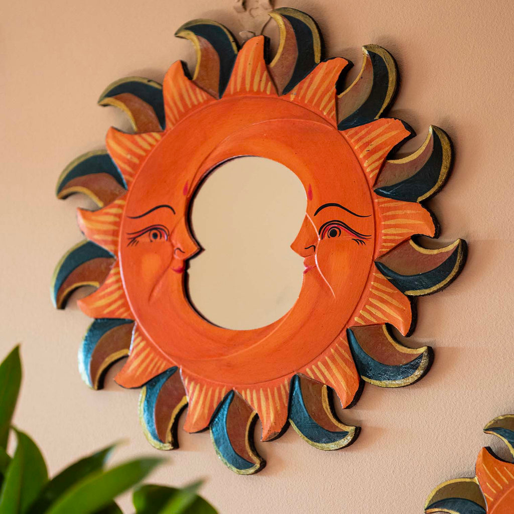 Large Double Moon Mirror-Siesta Crafts