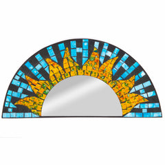 Rising Sun Mosaic Mirror-Siesta Crafts