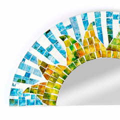 Rising Sun Mosaic Mirror-Siesta Crafts