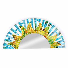 Rising Sun Mosaic Mirror-Siesta Crafts
