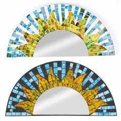 Rising Sun Mosaic Mirror-Siesta Crafts
