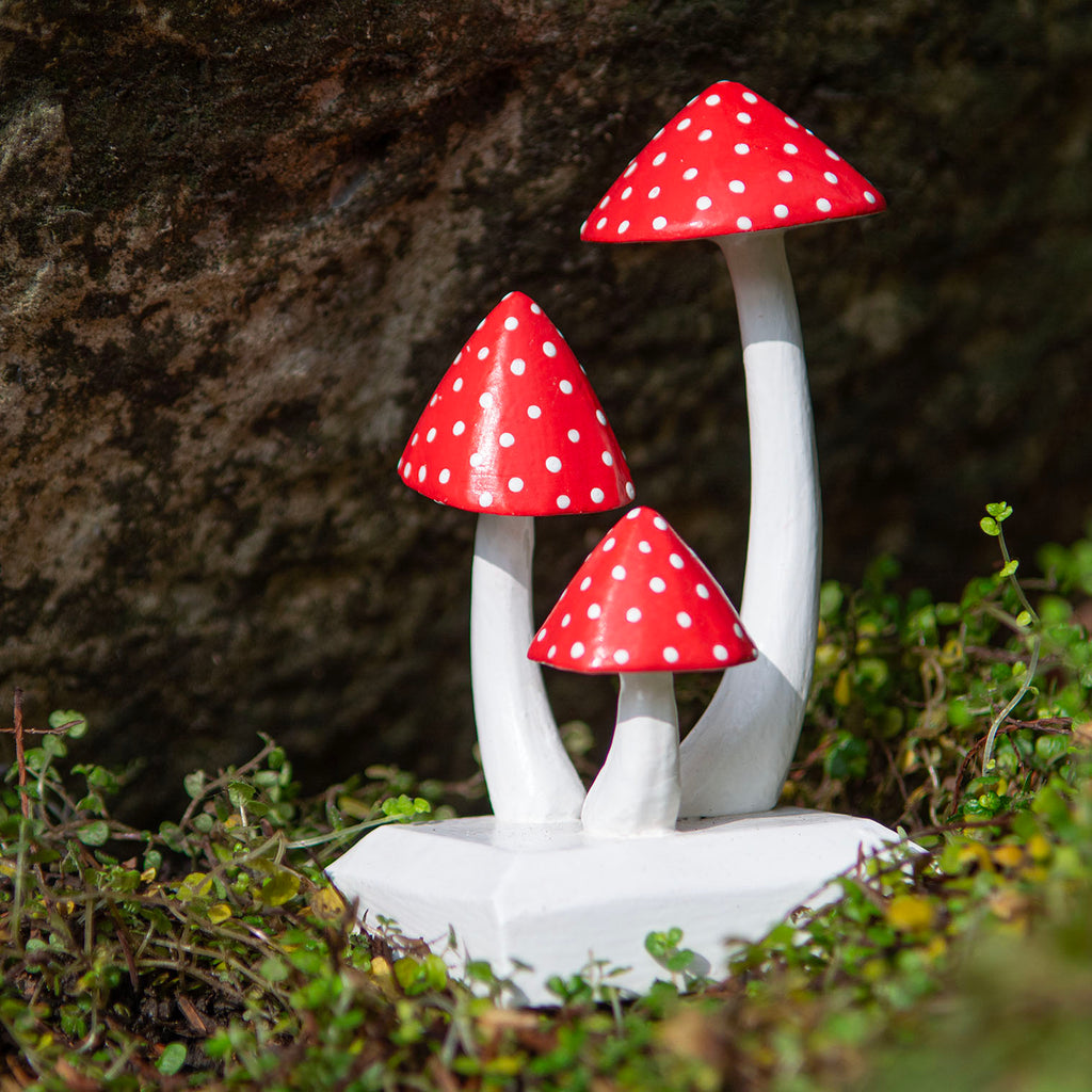 Cluster of Fly Agaric Mushrooms-Siesta Crafts
