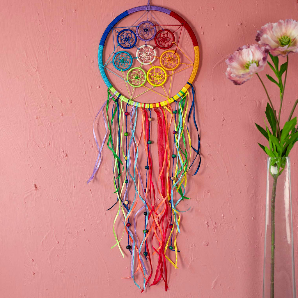 Chakra Dreamcatcher with Ribbons