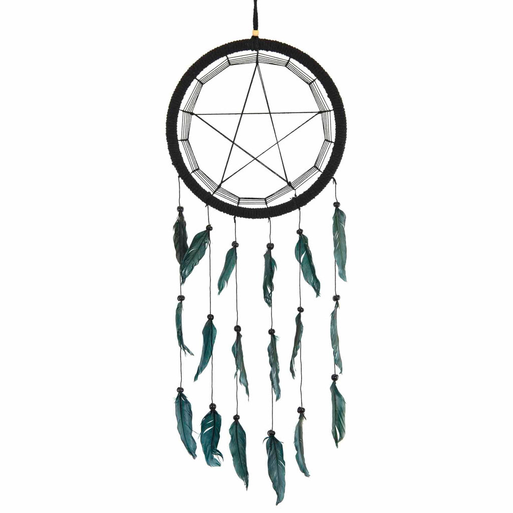 Black Pentacle Dreamcatcher-Siesta Crafts