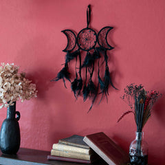 Small Black Triple Goddess Dreamcatcher