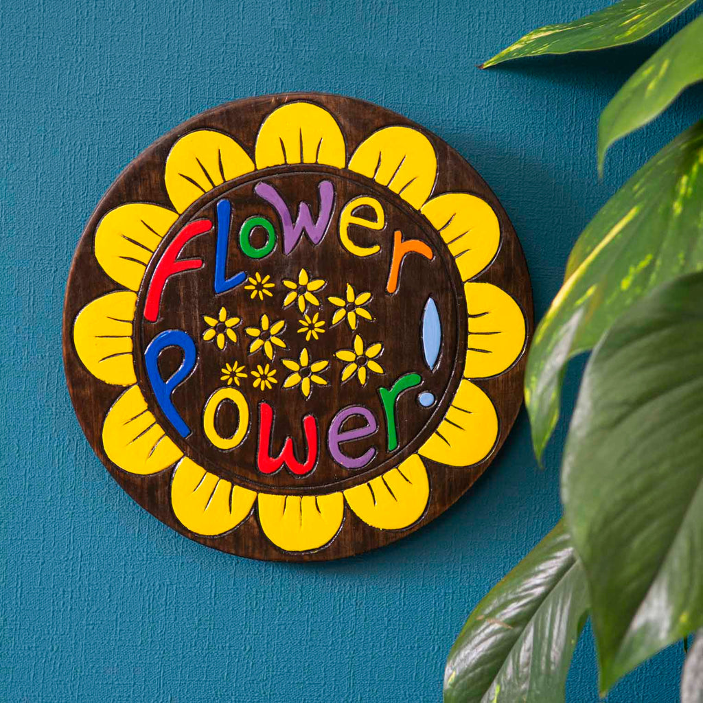 Flower Power Plaque-Siesta Crafts