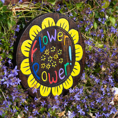 Flower Power Plaque-Siesta Crafts