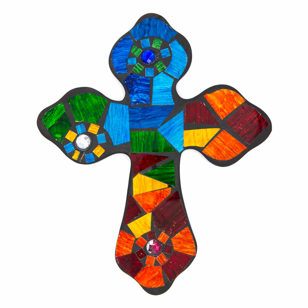 Small Jewelled Mosaic Cross-Siesta Crafts