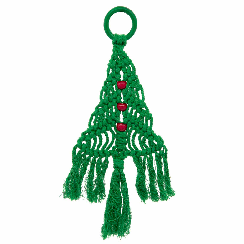 Macrame Christmas Tree Hanging-Siesta Crafts