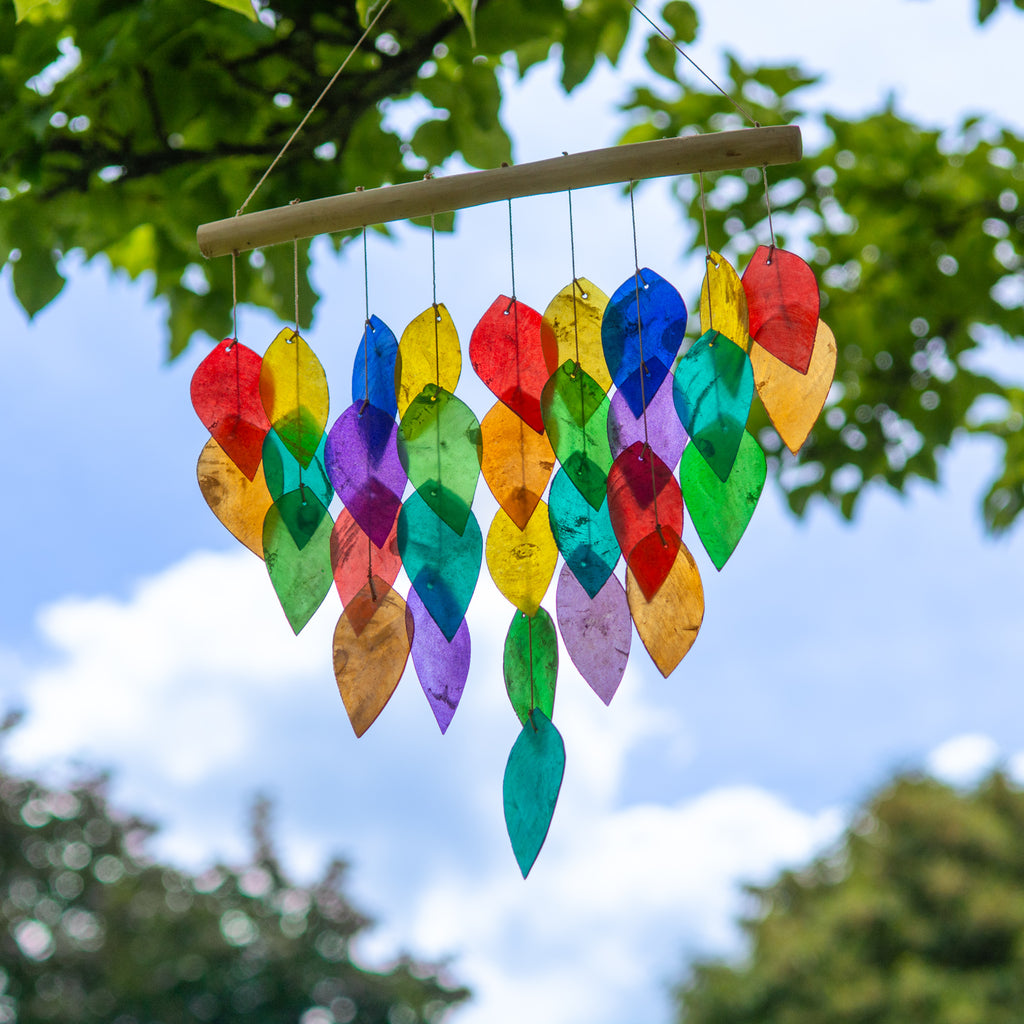 Rainbow Shell Chime-Siesta Crafts
