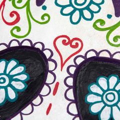 Candy Skull Plaque-Siesta Crafts
