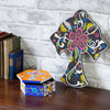 Painted Cross Plaque-Siesta Crafts