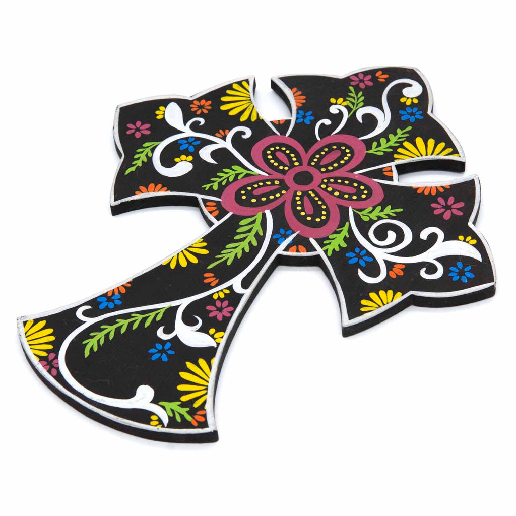 Painted Cross Plaque-Siesta Crafts