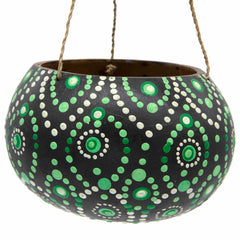 Dot Painted Plant Hanger-Siesta Crafts