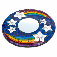 Small Rainbow and Stars Mirror-Siesta Crafts