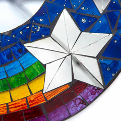 Small Rainbow and Stars Mirror-Siesta Crafts