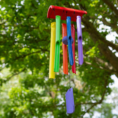 Rainbow Bamboo Windchime-Siesta Crafts