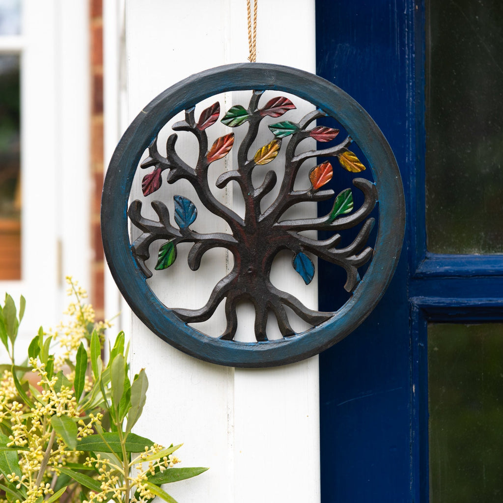 Autumn Leaves Plaque-Siesta Crafts