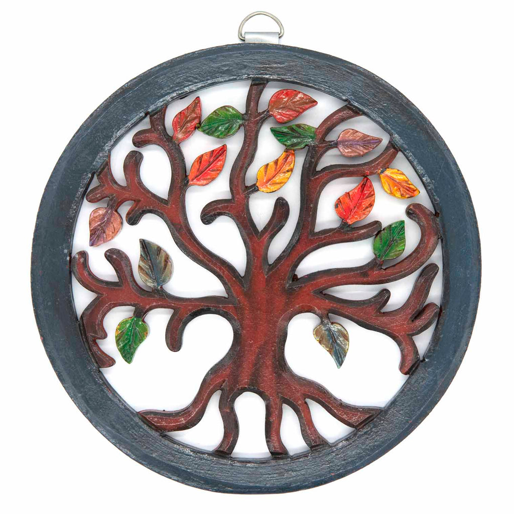Autumn Leaves Plaque-Siesta Crafts