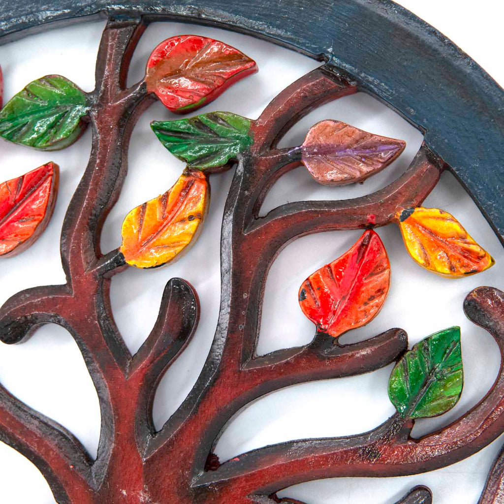 Autumn Leaves Plaque-Siesta Crafts
