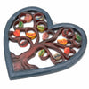 Heart Shaped Autumn Leaves Plaque-Siesta Crafts