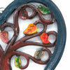 Heart Shaped Autumn Leaves Plaque-Siesta Crafts