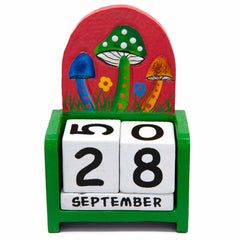 Mushroom Perpetual Calendar-Siesta Crafts