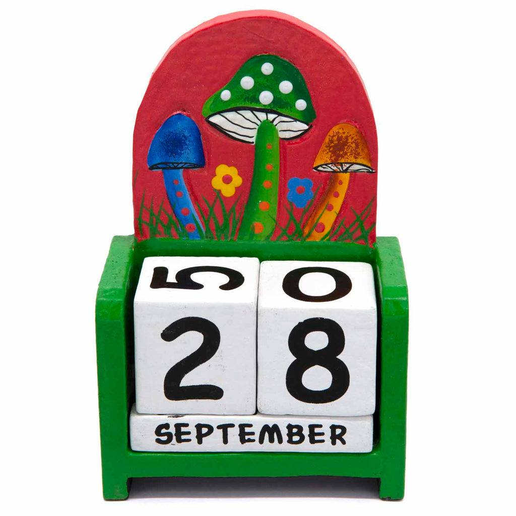 Mushroom Perpetual Calendar-Siesta Crafts