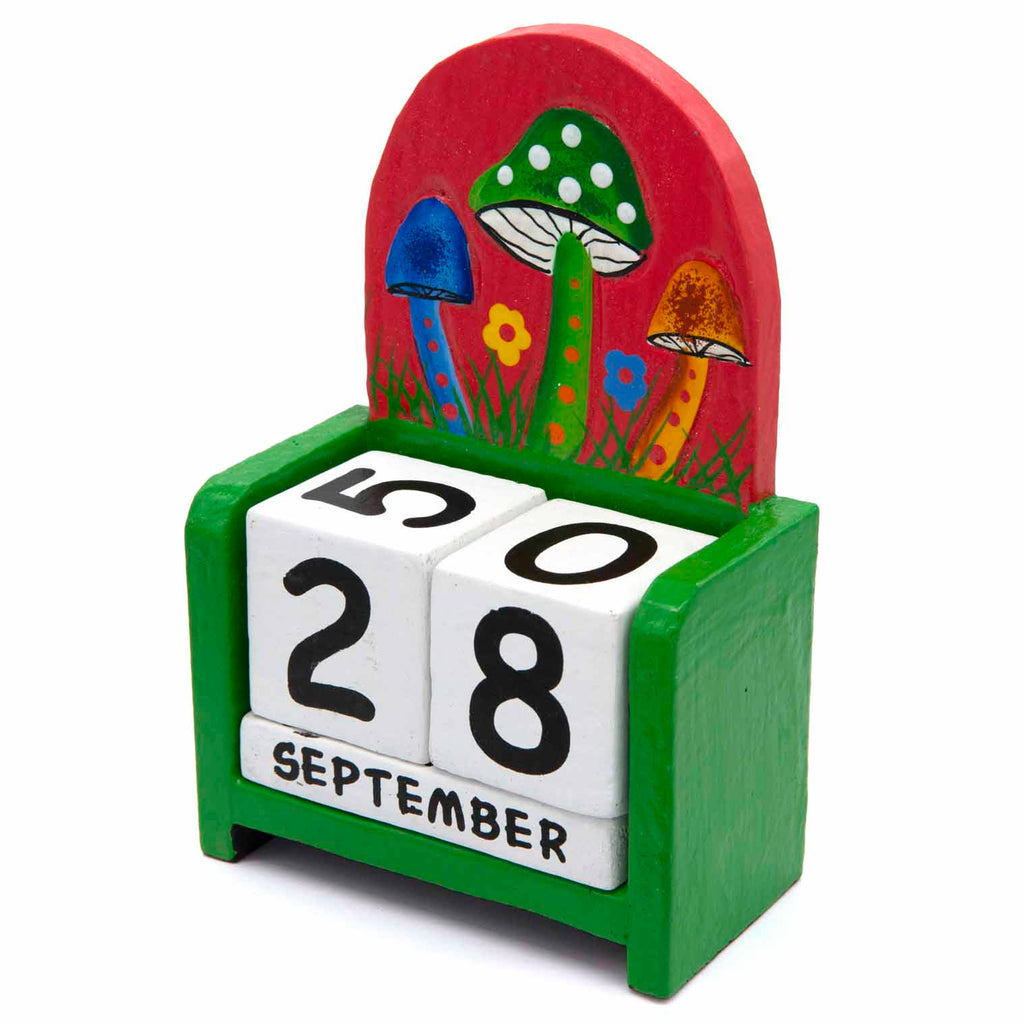Mushroom Perpetual Calendar-Siesta Crafts