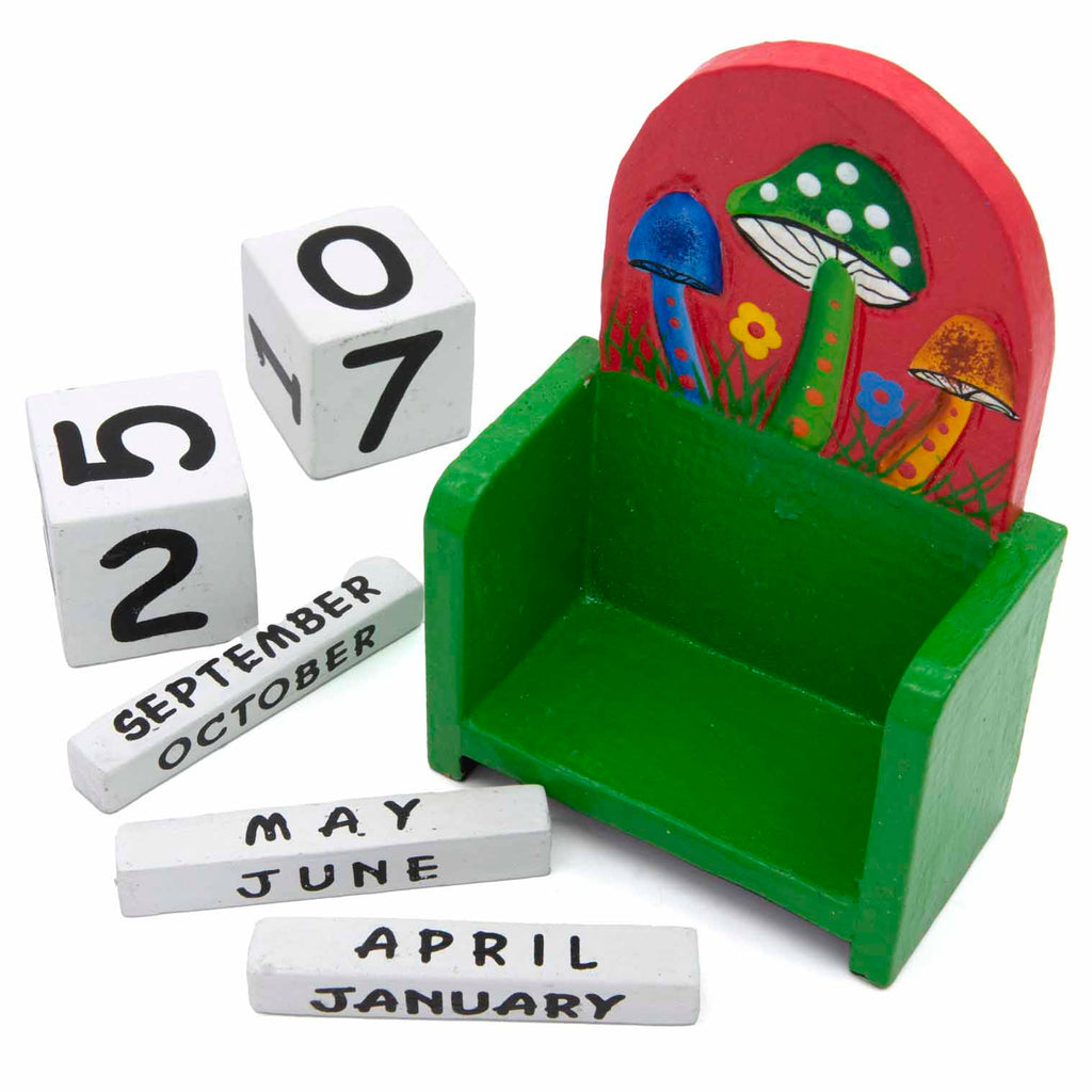 Mushroom Perpetual Calendar-Siesta Crafts