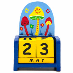 Mushroom Perpetual Calendar-Siesta Crafts