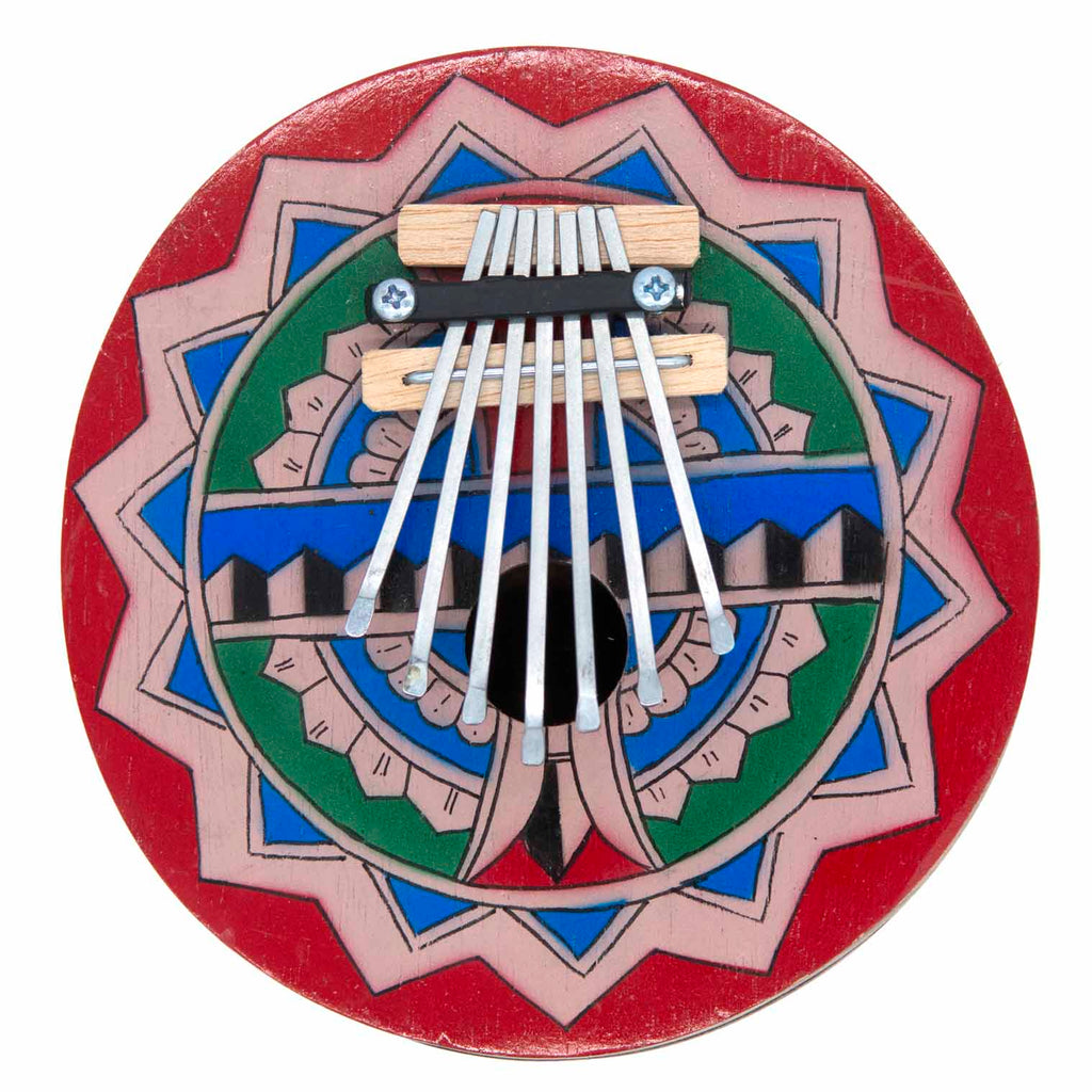 Painted Coconut Thumb Piano-Siesta Crafts