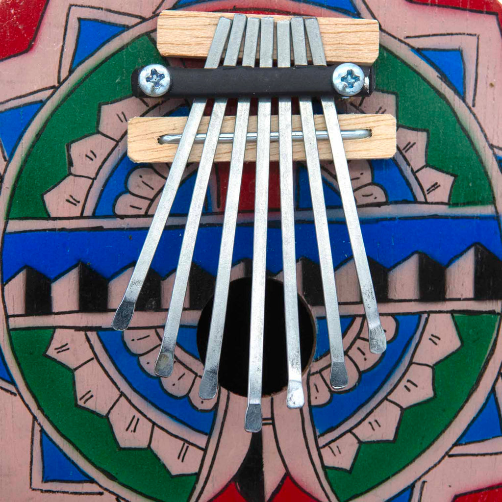 Painted Coconut Thumb Piano-Siesta Crafts