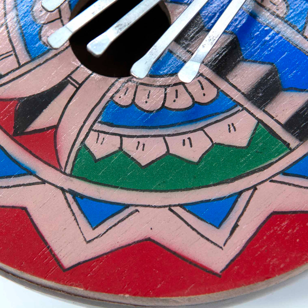 Painted Coconut Thumb Piano-Siesta Crafts