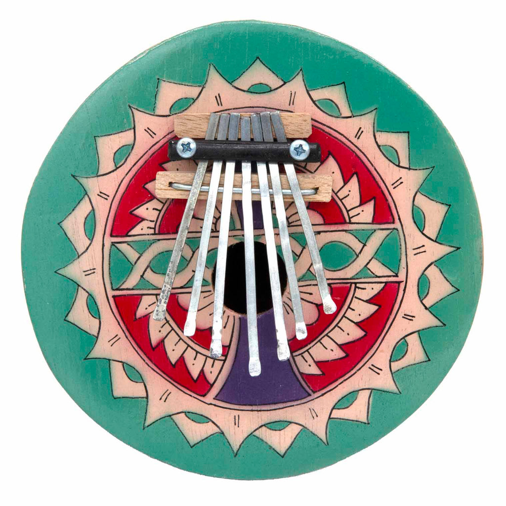 Painted Coconut Thumb Piano-Siesta Crafts