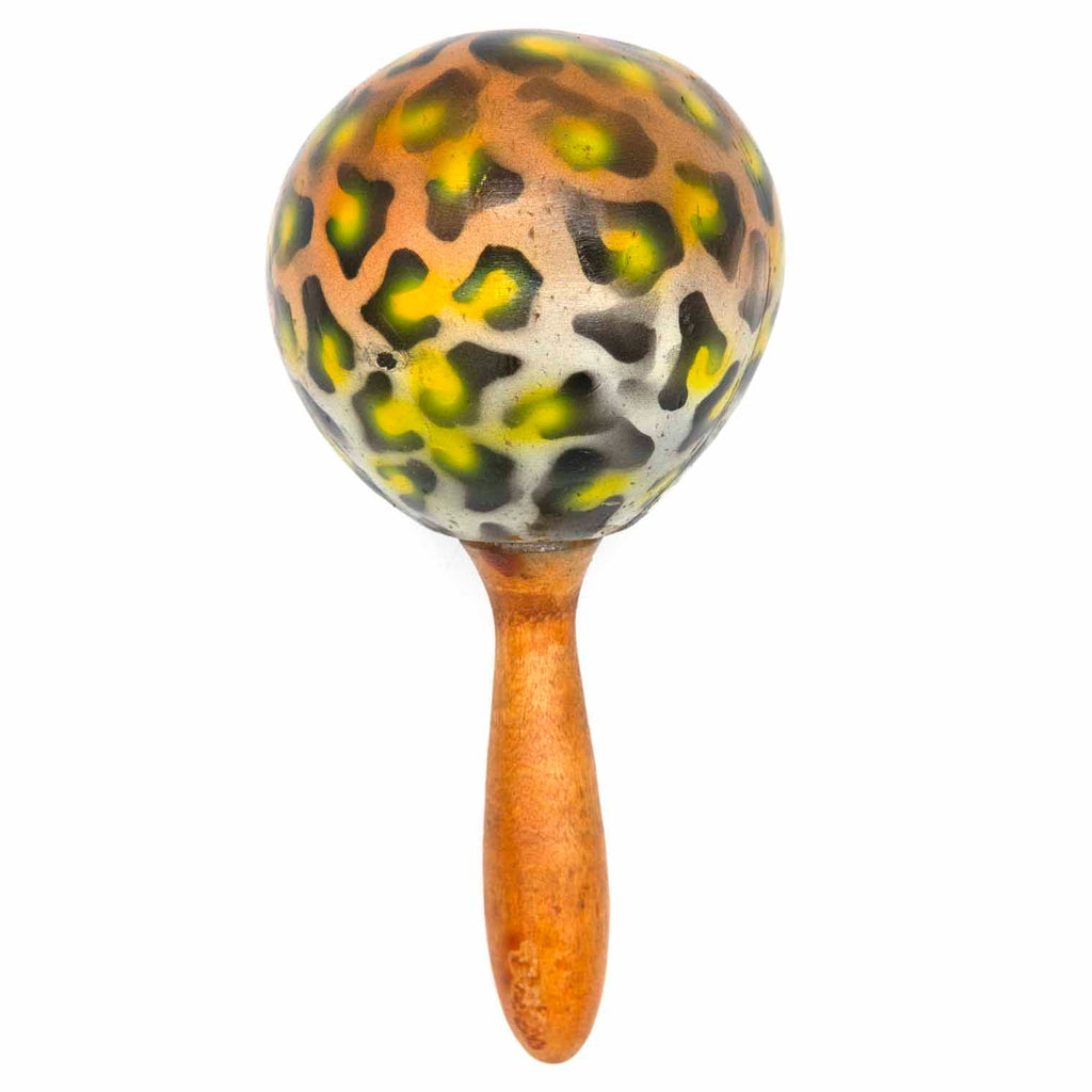 Leopard Painted Maraca-Siesta Crafts