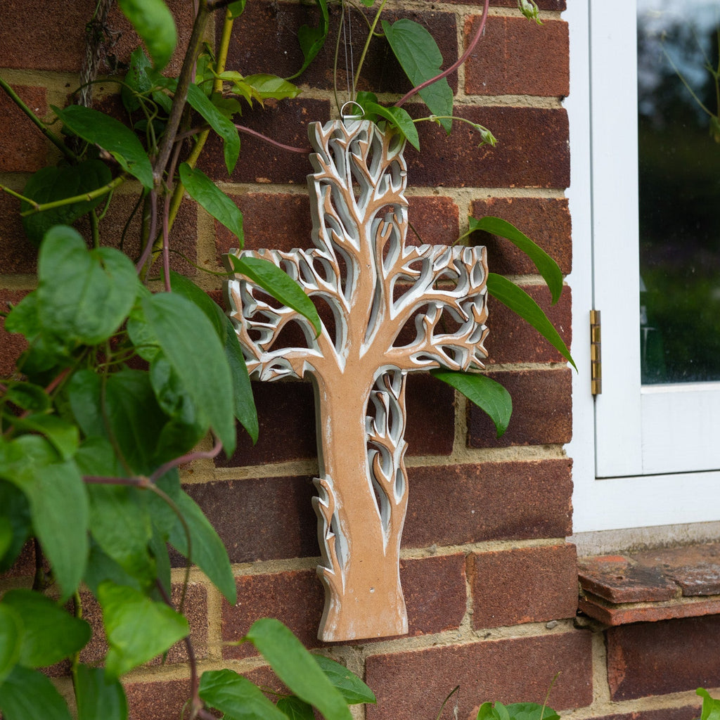 Whitewash Tree Cross-Siesta Crafts