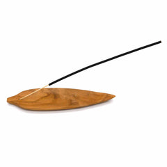 Wooden Leaf Incense Holder-Siesta Crafts