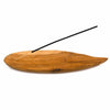 Large Wooden Leaf Incense Holder-Siesta Crafts