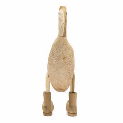 Natural Bamboo Root Duck With Boots - 25cm-Siesta Crafts