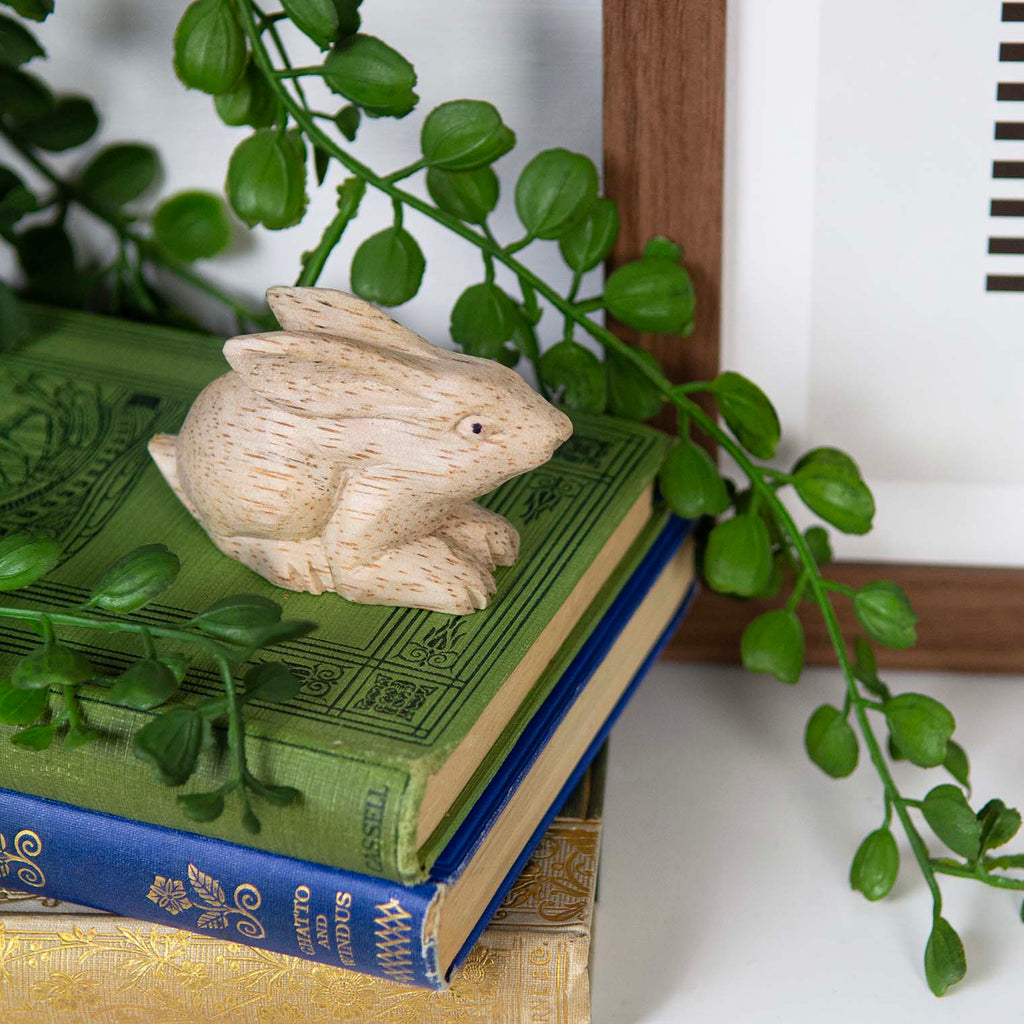 Mini Rabbit Woodcarving-Siesta Crafts