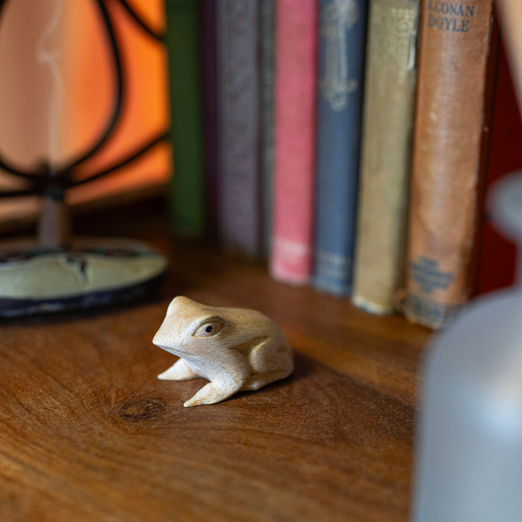 Mini Frog Woodcarving