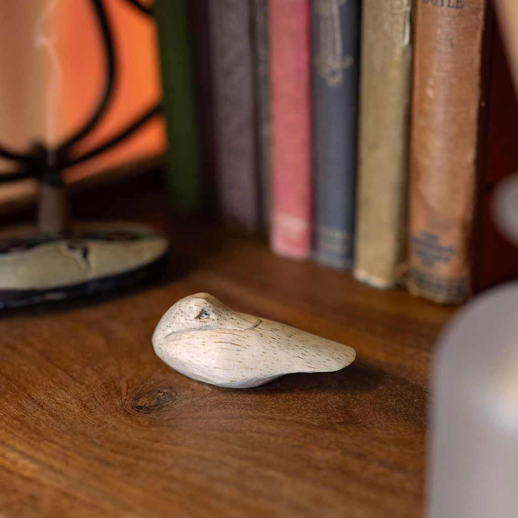 Mini Sleeping Duck Woodcarving