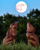 Moon Gazing Hare Woodcarving - Large-Siesta Crafts