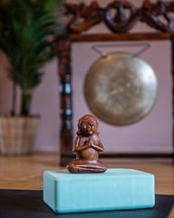 Meditating Dog Woodcarving-Siesta Crafts