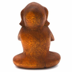 Meditating Dog Woodcarving-Siesta Crafts